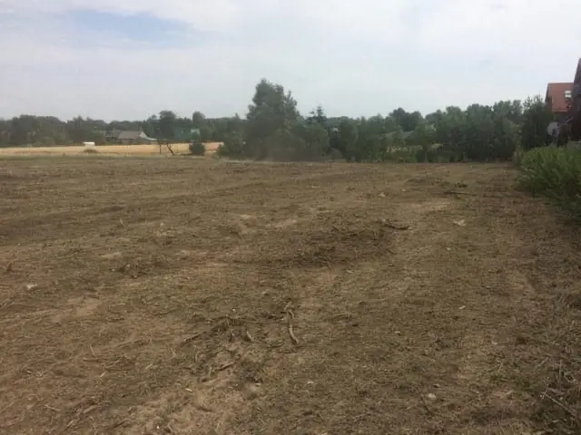 Wykoszona i oczyszczona działka